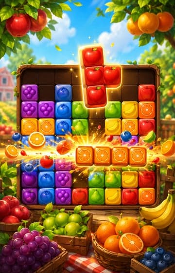 Fruit Block Basket game cover