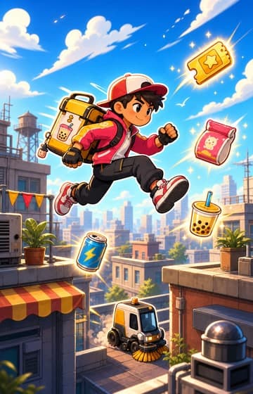 Rooftop Rush Courier game cover