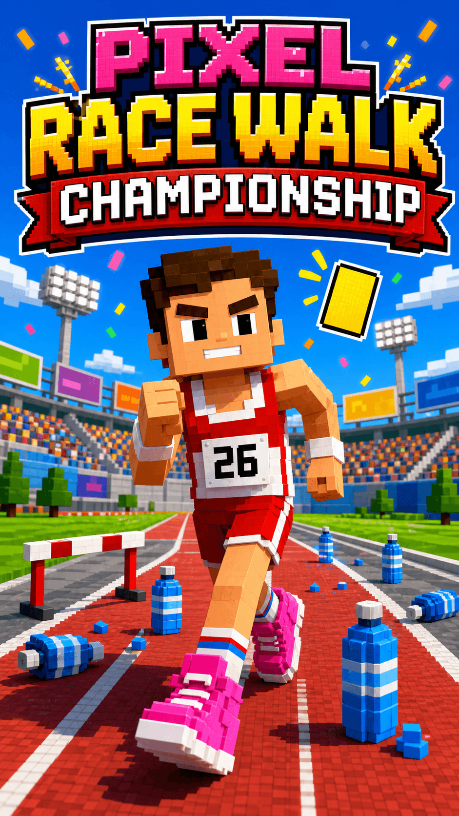 Pixel Race Walk Championship game cover