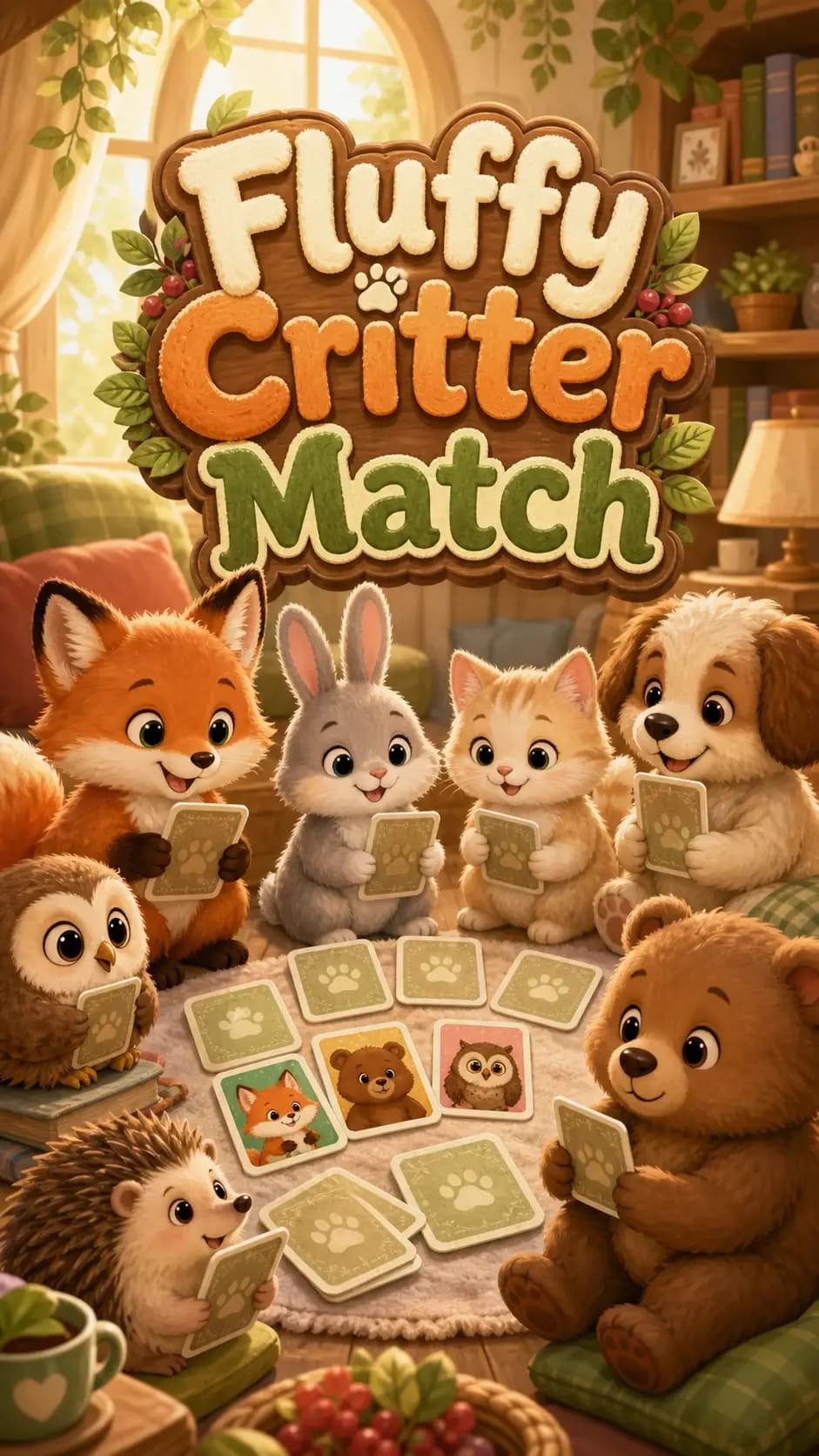 Fluffy Critter Match game cover