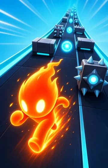 Bfdi Flame Dash game cover
