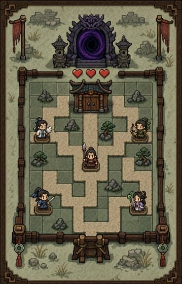 Text Tower Defense game cover