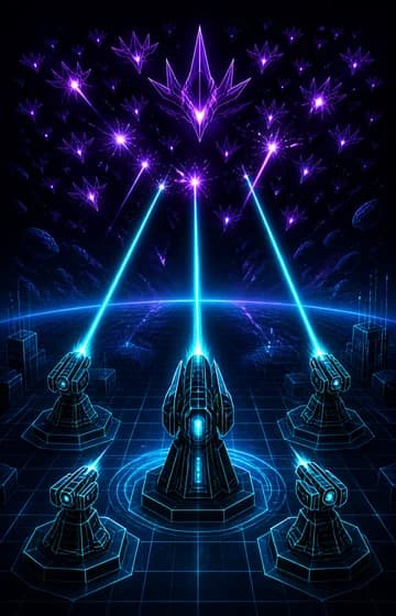Holographic Matrix Defense Line game cover