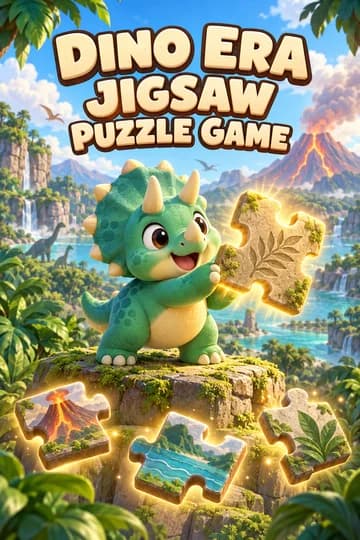 Dino Era Jigsaw Puzzle Game game cover