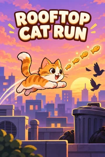 Rooftop Cat Run game cover