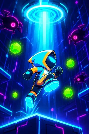 Neon Grid Climb game cover