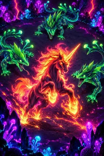 Unicornio de Fuego: Arena Ígnea