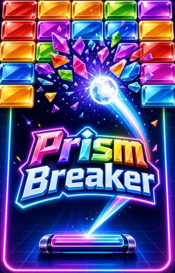 High-Energy Neon Brick Breaker game cover